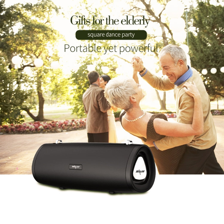ZEALOT S39 Portable Subwoofer Wireless Bluetooth Speaker with Built-in Mic, Support Hands-Free Call & TF Card & AUX (Black)