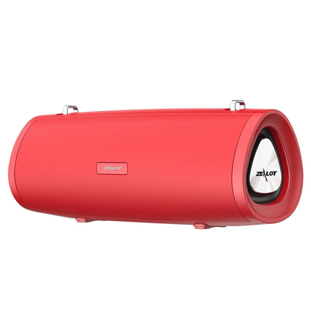 ZEALOT S38 Portable Subwoofer Wireless Bluetooth Speaker with Built-in Mic, Support Hands-Free Call & TF Card & AUX (Red)