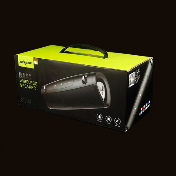 ZEALOT S38 Portable Subwoofer Wireless Bluetooth Speaker with Built-in Mic, Support Hands-Free Call & TF Card & AUX (Red)