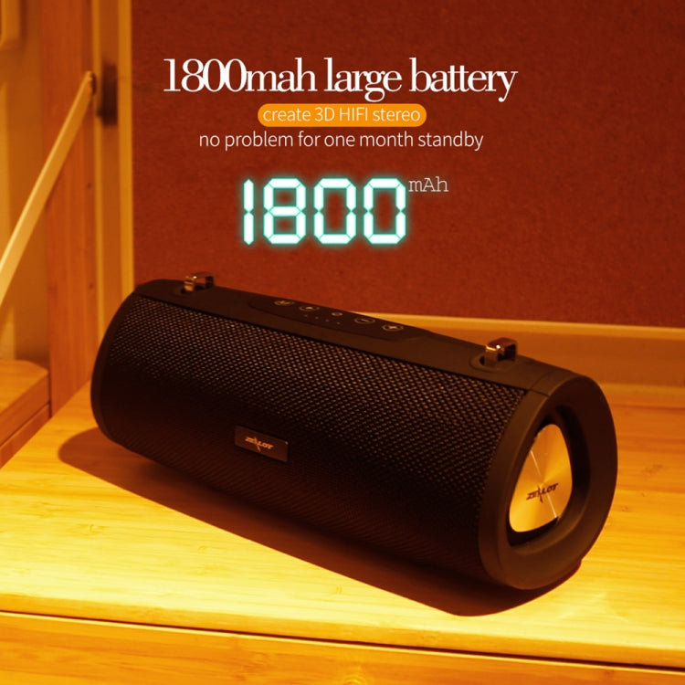 ZEALOT S38 Portable Subwoofer Wireless Bluetooth Speaker with Built-in Mic, Support Hands-Free Call & TF Card & AUX (Blue)