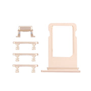 Card Tray + Volume Control Key + Power Button + Mute Switch Vibrator Key for iPhone 7 Plus(Gold)