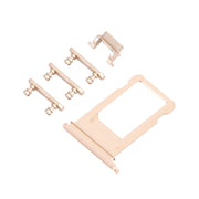 Card Tray + Volume Control Key + Power Button + Mute Switch Vibrator Key for iPhone 7 Plus(Gold)