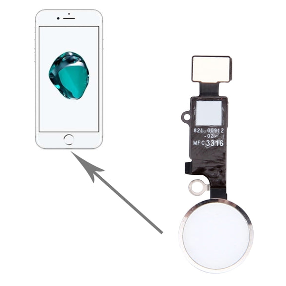 Home Button for iPhone 7 Plus , Not Supporting Fingerprint Identification and Return Function(Silver)
