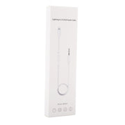 MH021 1m 8 Pin to 3.5mm AUX Audio Cable Support Line Control(White)