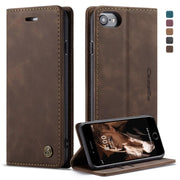 CaseMe-013 Multifunctional Retro Frosted Horizontal Flip Leather Case for iPhone 7 / 8, with Card Slot & Holder & Wallet(Coffee)