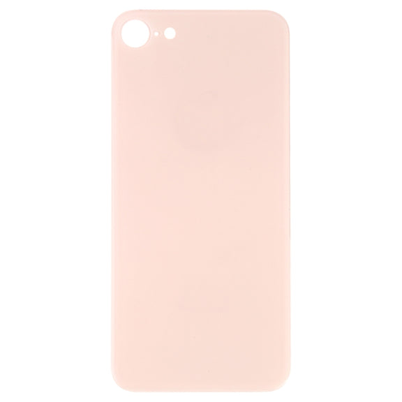 Easy Replacement Big Camera Hole Glass Back Battery Cover with Adhesive for iPhone 8(Gold)