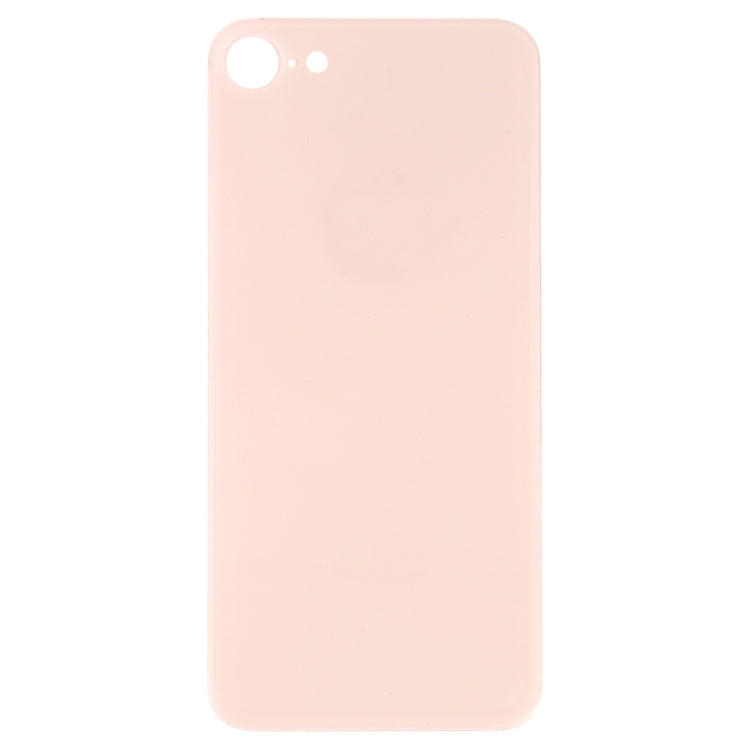 Easy Replacement Big Camera Hole Glass Back Battery Cover with Adhesive for iPhone 8(Gold)