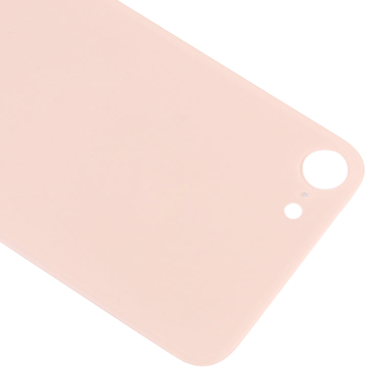 Easy Replacement Big Camera Hole Glass Back Battery Cover with Adhesive for iPhone 8(Gold)