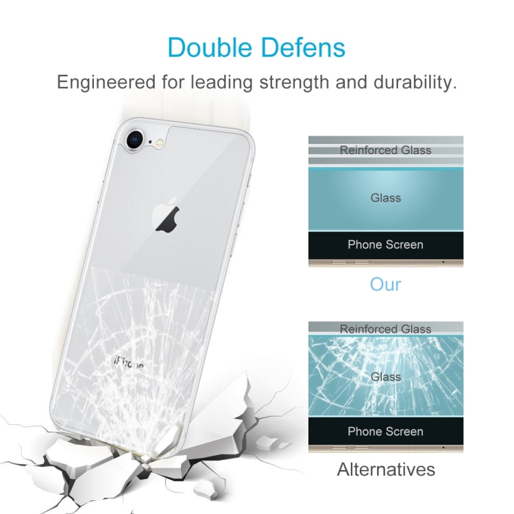 For iPhone 8 & 7 0.3mm 9H Surface Hardness 2.5D Curved Edge Explosion-proof Premium Tempered Glass Back Screen Protector