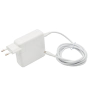 61W Type-C Power Adapter Portable Charger with 1.8m Type-C Charging Cable, EU Plug(White)