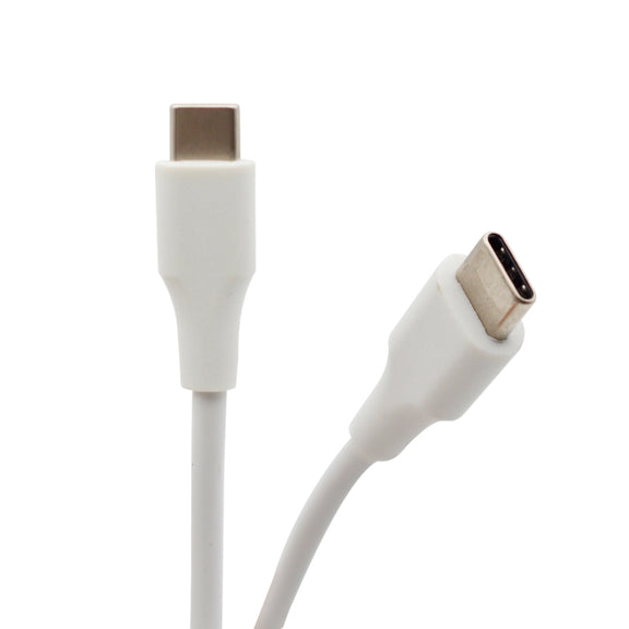 61W Type-C Power Adapter Portable Charger with 1.8m Type-C Charging Cable, EU Plug(White)
