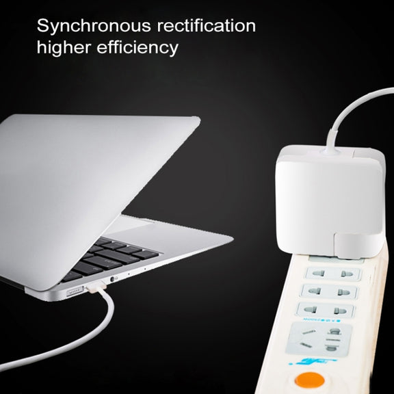 61W Type-C Power Adapter Portable Charger with 1.8m Type-C Charging Cable, EU Plug(White)