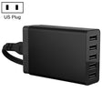 XBX09 40W 5V 8A 5 USB Ports Quick Charger Travel Charger, US Plug(Black) - Multifunction Charger by PMC TechLife | Online Shopping South Africa | PMC TechLife | Buy Now Pay Later Mobicred