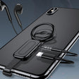 LXS08 8 Pin to 8 Pin + 3.5mm Audio Plug Ring Holder Fast Charging Adapter(Black) - Converter & Adapter by PMC TechLife | Online Shopping South Africa | PMC TechLife | Buy Now Pay Later Mobicred