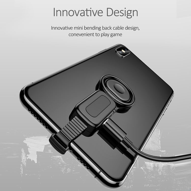 LXS08 8 Pin to 8 Pin + 3.5mm Audio Plug Ring Holder Fast Charging Adapter(Black)