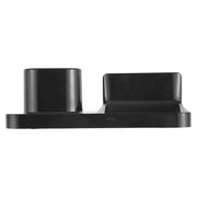 Wireless Rechargeable Base Charging Station Holder for Mobile Phone & Headset, with Micro USB + USB-C / Type-C + 8 Pin Interface (Black)