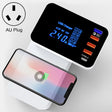 CDA33Q 40W QC 3.0 USB + 3 USB Ports + USB-C / Type-C Ports Multi-function Charger with LED Display, AU Plug - free shipping - PMC TechLife - Order now!