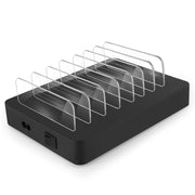 X6 96W 2.4A 8 USB Ports Smart Charger with Detachable Bezel, UK Plug(White)