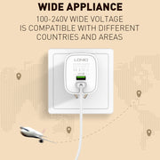 LDNIO A201 2.4A Dual USB Charging Head Travel Direct Charge Mobile Phone Adapter Charger With Micro USB Data Cable(US Plug)