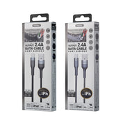 REMAX RC-064i Sury 2 Series 1m 2.4A USB to 8 Pin Data Cable for iPhone, iPad(Black)