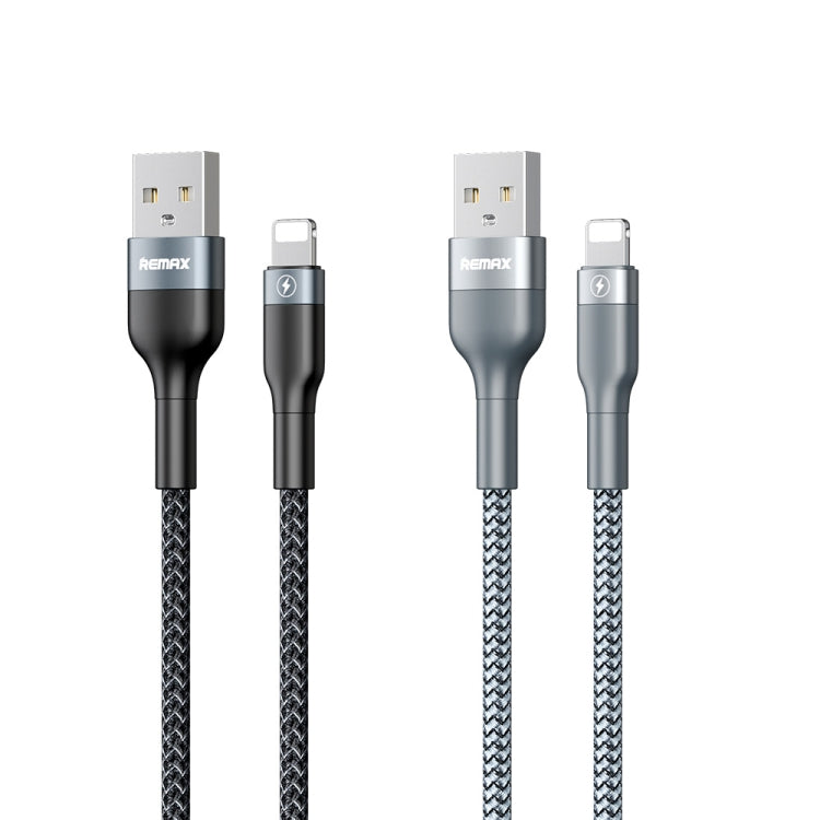 REMAX RC-064i Sury 2 Series 1m 2.4A USB to 8 Pin Data Cable for iPhone, iPad(Silver)