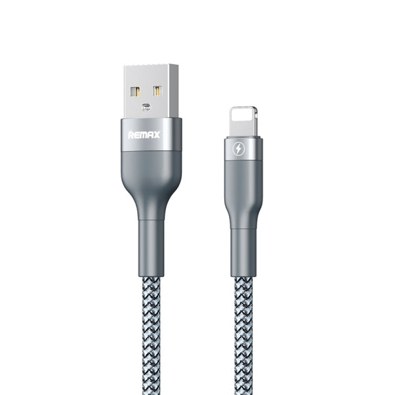 REMAX RC-064i Sury 2 Series 1m 2.4A USB to 8 Pin Data Cable for iPhone, iPad(Silver)