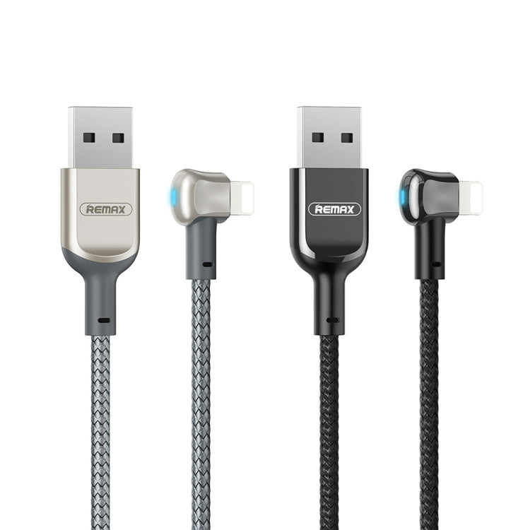 REMAX RC-024i Sury Leyo Series 1.2m 2.4A USB to 8 Pin Data Cable for iPhone, iPad(Silver)