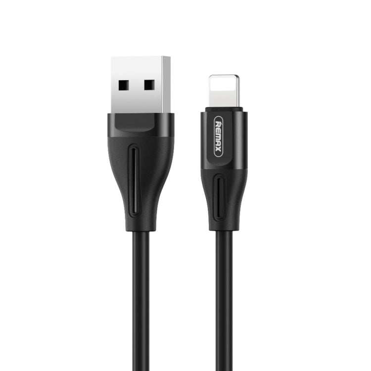 REMAX RC-075i 1m 2.1A USB to 8 Pin Jell Data Cable for iPhone, iPad(Black)