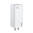 REMAX RP-U50 GaN  65W PD + QC 3.0 Type-C+ USB Port Fast Charger (US)(White) - USB Charger by REMAX | Online Shopping South Africa | PMC TechLife | Buy Now Pay Later Mobicred