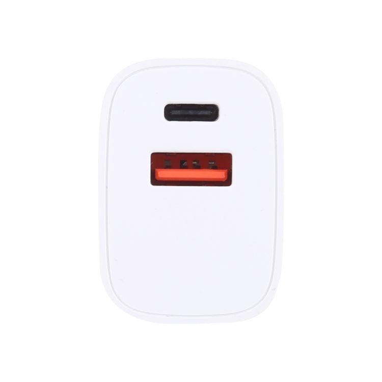T085 20W USB + Type-C Fast Charging Travel Power Adapter, EU Plug