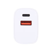 T085 20W USB + Type-C Fast Charging Travel Power Adapter, EU Plug