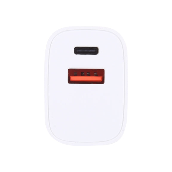 U085 20W USB + Type-C Fast Charging Travel Power Adapter, US Plug