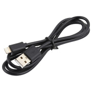 LZ-728 2 in 1 18W QC 3.0 USB Interface Travel Charger + USB to 8 Pin Data Cable Set, EU Plug, Cable Length: 1m(Black)
