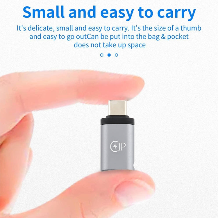 USB-C / Type-C Male to 8 Pin Female Charging Adapter, Support Data Transmission