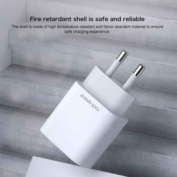 ROCK SPACE HGF-058EU-A T48 QC3.0 USB Single Port Travel Charger, EU Plug