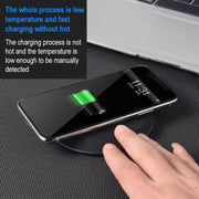 964 10W Lightweight Portable Smart Wireless Charger(Black)