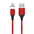 M11 3A USB to 8 Pin Nylon Braided Magnetic Data Cable, Cable Length: 2m (Red) - Charging Cable & Head by PMC TechLife | Online Shopping South Africa | PMC TechLife | Buy Now Pay Later Mobicred