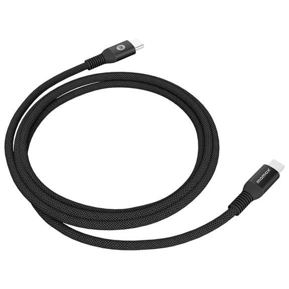 MOMAX DL51D Type-C / USB-C to 8 Pin PD Braided Fast Charging Cable, Length: 1.2m (Black)