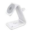 B17 3 in 1 Magnetic Wireless Vertical Charger (White) - Wireless Charger by PMC TechLife | Online Shopping South Africa | PMC TechLife | Buy Now Pay Later Mobicred