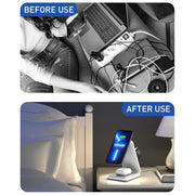 B17 3 in 1 Magnetic Wireless Vertical Charger (Black)