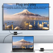 Measy ET100 HDMI Extender Transmitter + Receiver Converter Ethernet Cable, Transmission Distance: 70m (EU Plug)