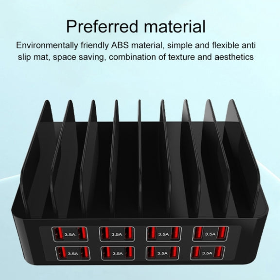 YFY-A55 150W 16 x USB Ports Smart Charging Station with Phone & Tablet Stand, AU Plug