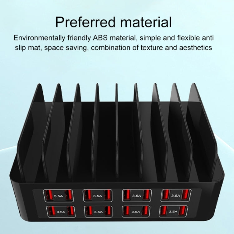 YFY-A55 150W 16 x USB Ports Smart Charging Station with Phone & Tablet Stand, AU Plug