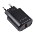 LZ-2117 18W QC3.0 3.1A USB Fast Charger, EU Plug(Black) - USB Charger by PMC TechLife | Online Shopping South Africa | PMC TechLife | Buy Now Pay Later Mobicred