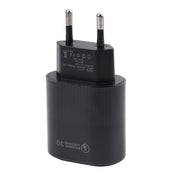 LZ-2117 18W QC3.0 3.1A USB Fast Charger, EU Plug(Black)