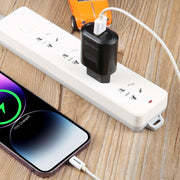 LZ-2117 18W QC3.0 3.1A USB Fast Charger, EU Plug(Black)
