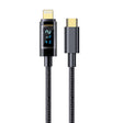 Mutural Li-CC005 1.2m PD20W Transparent Digital Display USB-C / Type-C to 8 Pin Charging Data Cable - 2 in 1 Cable by Mutural | Online Shopping South Africa | PMC TechLife | Buy Now Pay Later Mobicred
