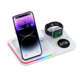 30W 4 in 1 Multifunctional Wireless Charger (White) - Wireless Charger by PMC TechLife | Online Shopping South Africa | PMC TechLife | Buy Now Pay Later Mobicred