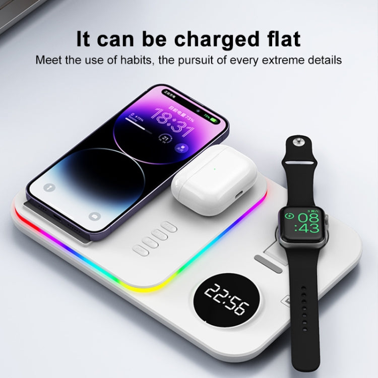 30W 4 in 1 Multifunctional Wireless Charger (White)