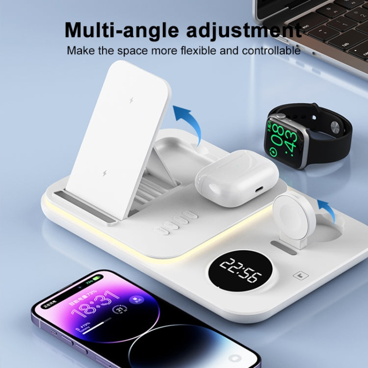 30W 4 in 1 Multifunctional Wireless Charger (White)